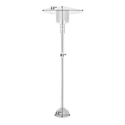 Stainless Steel Natural Gas Patio Heater (33")