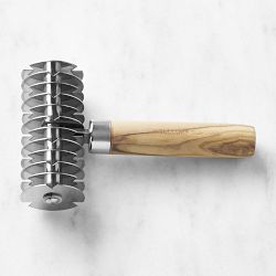 Williams Sonoma Olivewood Lattice Pastry Cutter