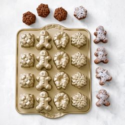 Nordic Ware Nonstick Cast Aluminum Holiday Bitelets Pan