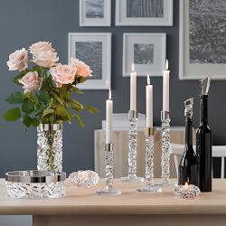 Orrefors Carat Candlestick, Set of 2