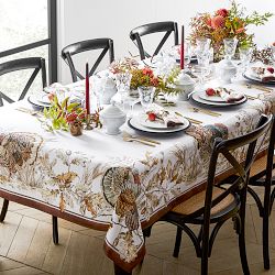 Plymouth Turkey Tablecloth, 70" X 108"
