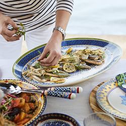 Sicily Ceramic Oval Platter, X-Large