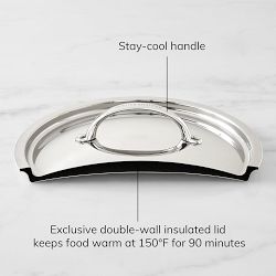Williams Sonoma Signature Thermo-Clad&#8482; Stainless-Steel Deep Saut&#233; Pan with Fryer Basket