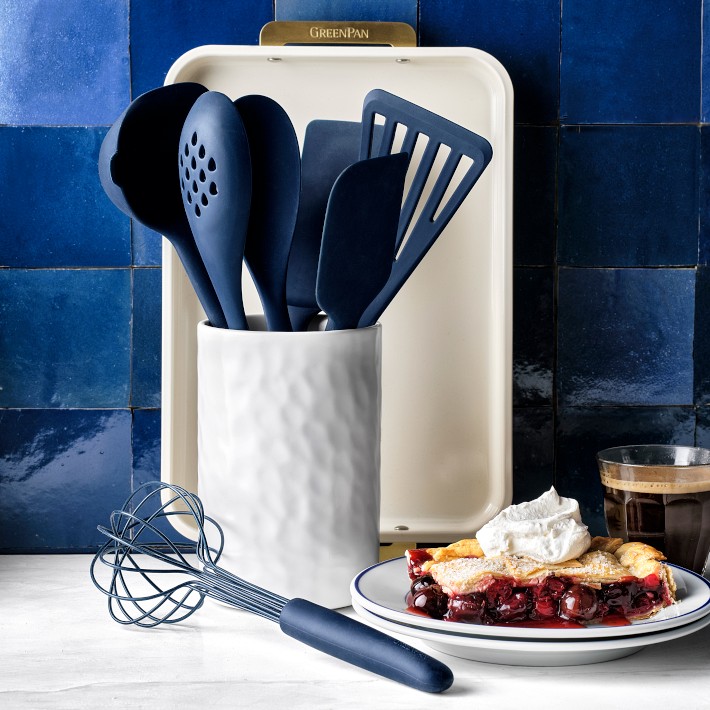 GreenPan™ Premiere Silicone Tools with Utensil Holder, Set of 8