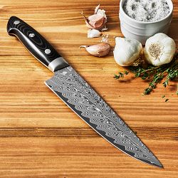 Zwilling Bob Kramer Damascus Steel Narrow Chef's Knife, 8"