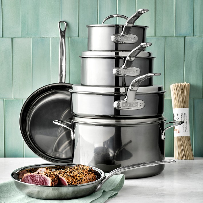 Hestan NanoBond™ Stainless-Steel 10-Piece Cookware Set | Williams