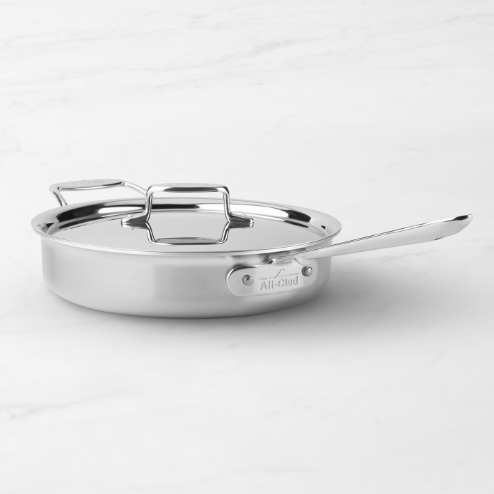 All-Clad d5 Brushed Stainless-Steel Covered Sauté Pan - 3-Qt