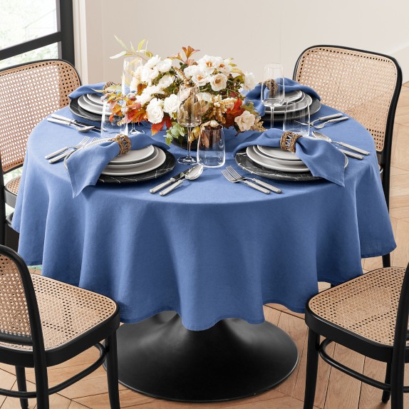 Damask Round Tablecloth | Williams Sonoma