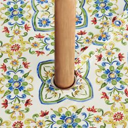 Palermo Sicily Oilcloth Outdoor Round Tablecloth