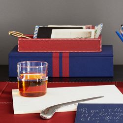 THE GEORGE x Williams Sonoma Home Leather Wrapped Boxes