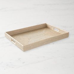 Hapao Rectangle Tray, Light Wash