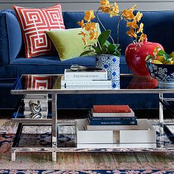 Blue and White Cachepot Vine Motif