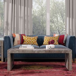 Jonathan Charles Surge Madrona Burl Coffee Table (28.5")