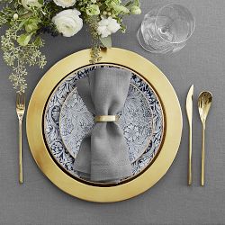 Linen Double Hemstitch Tablecloth