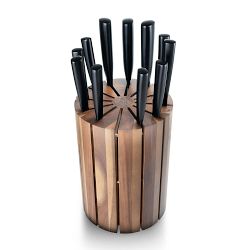 Schmidt Brothers Giotto Knife Block, Acacia