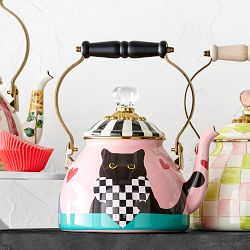 MacKenzie-Childs Cat Love Tea Kettle, 2-Qt.