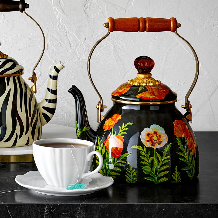 MacKenzie-Childs Poppy Tea Kettle, 2-Qt. | Williams Sonoma