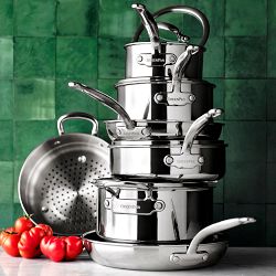 GreenPan&#8482; Premiere Max Stainless-Steel Ceramic Nonstick 11-Piece Cookware Set