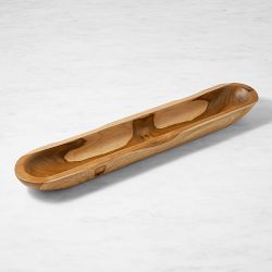 Live Edge Teak Bread Basket