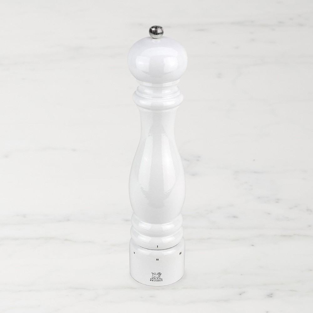 Peugeot Paris U Select White Lacquer Salt & Pepper Grinders