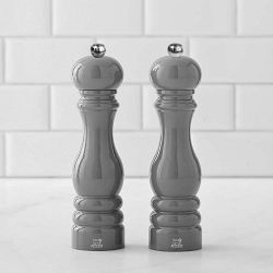 Peugeot Salt & Pepper Mill, Set of 2, Grey Lacquered
