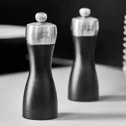 Peugeot Fidji Matte Black Salt &amp; Pepper Mill Set, 6&quot;