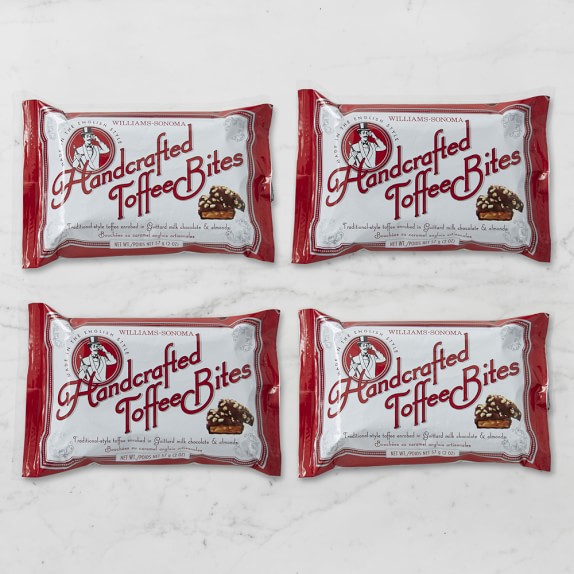 Williams Sonoma Handcrafted Toffee Bites, Set of 4