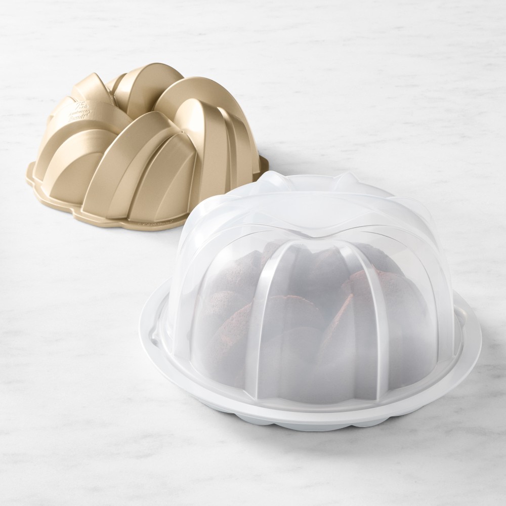 Nordic Ware Braided Cast Bundt & Cake Keeper Set