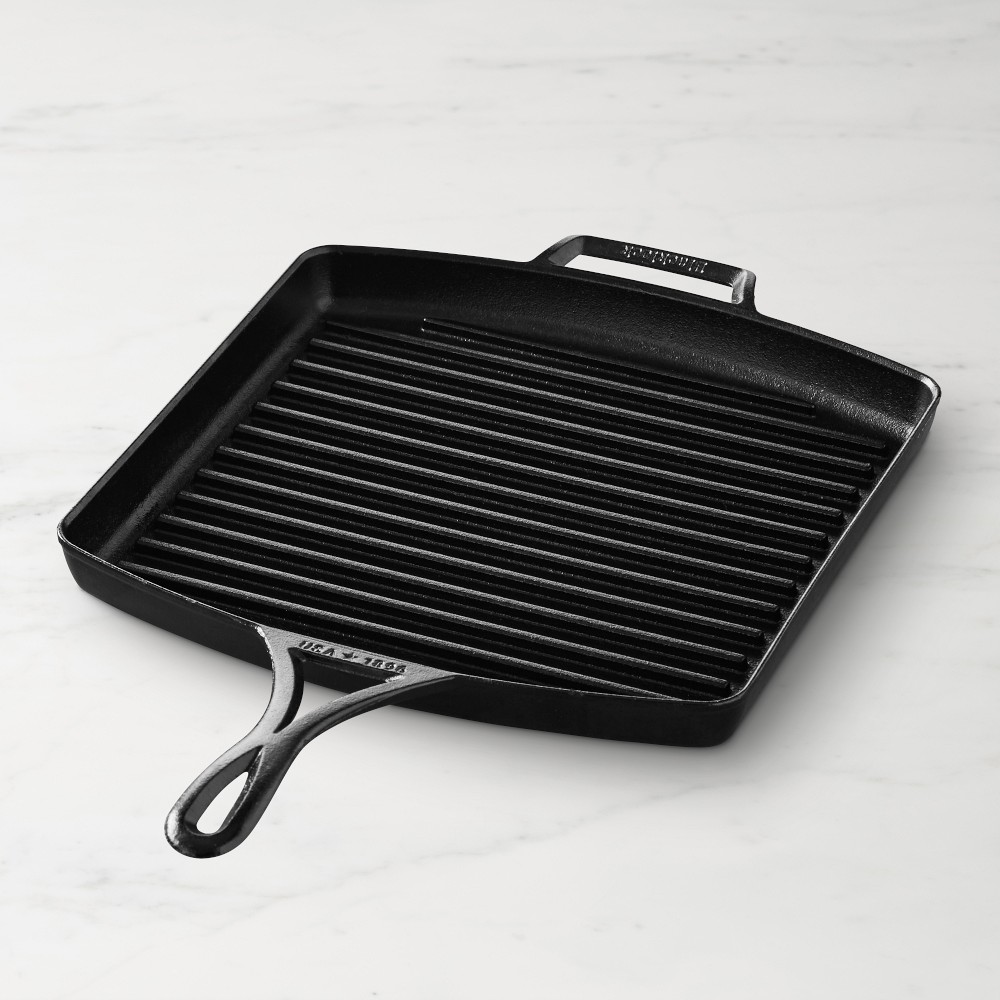 Lodge Blacklock Triple Seasoned Cast Iron Square Grill Pan | Williams Sonoma