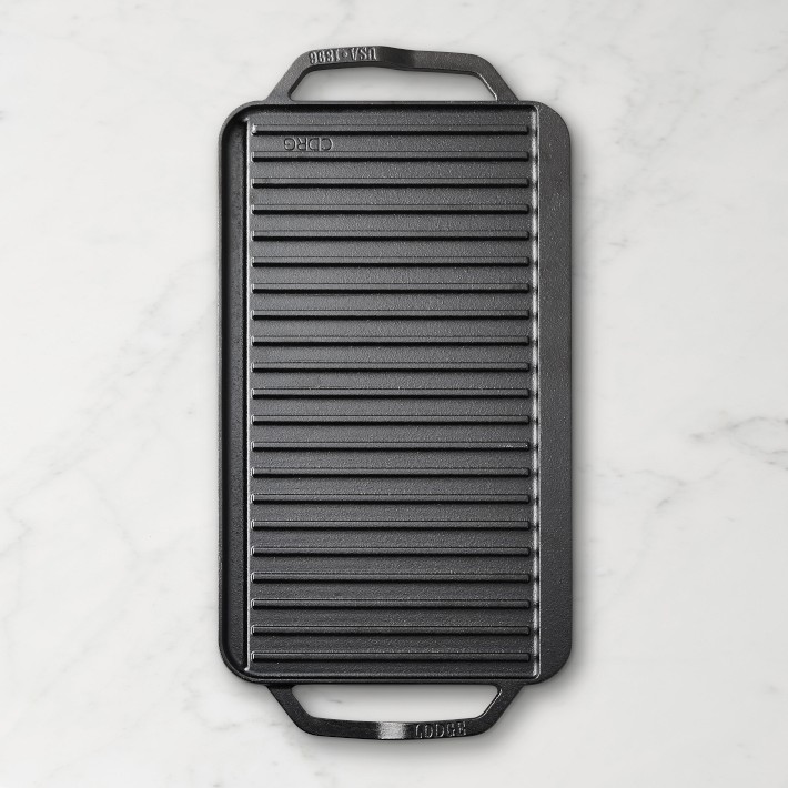 Lodge Chef Collection Cast-Iron Double Burner Reversible Grill +