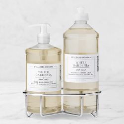 Williams Sonoma White Gardenia Soap & Dish Soap 3-Piece Kitchen Set, Stainless-Steel