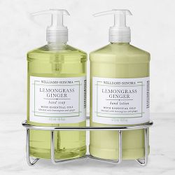 Williams Sonoma Lemongrass Ginger Hand Soap & Lotion 3-Piece Kitchen Set, Classic, SS