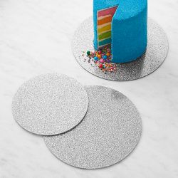 Wilton Tavole Per Torte Glitterate: Base Rotonda Argento Diametro 30,5 Cm (confezione Da 3)