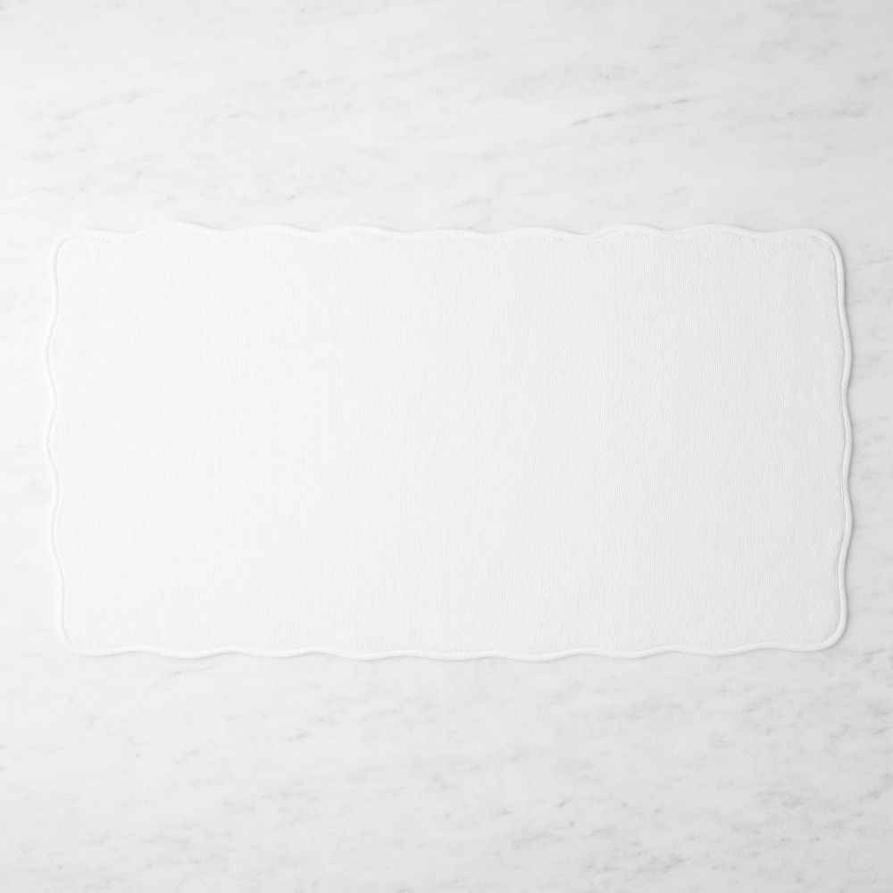 AERIN x Williams Sonoma Home Scallop Bath Mat - 21" X 39", Bright White