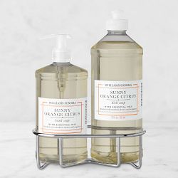 Williams Sonoma Sunny Orange Citrus Hand Soap & Dish Soap 3-Piece Kitchen Set, Stainless-Steel