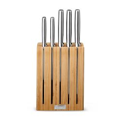 Joseph Joseph Elevate Steel Knives Bamboo Knife Block, Set of 5