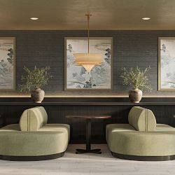 Garbo Upholstered Customizable Banquette &ndash; Smooth Back