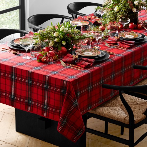 Classic Tartan Plaid Tablecloth, 70
