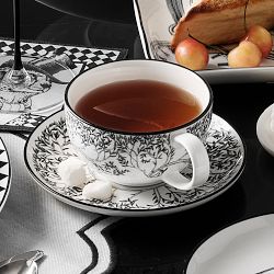 Rory Dobner x Williams Sonoma Ink House Cups and Saucers, Set of 2