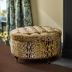 Soho Tufted Round Storage Ottoman (36&quot;)