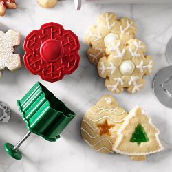 Williams Sonoma Holiday Thumbprint Cutters, Set of 4