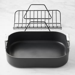 All-Clad HA1 Expert Hard Anodized Nonstick Roaster with Rack, 13&quot; x 16&quot;