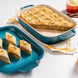 Le Creuset Stoneware Rectangular Baker with Platter Lid, 2 3/4 Qt.