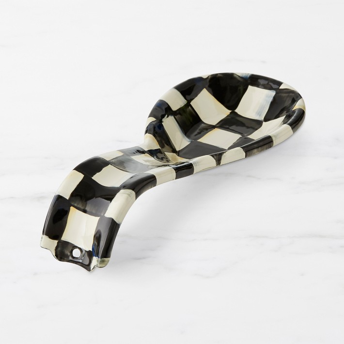 MacKenzie-Childs Courtly Check Spoon Rest | Kitchen Counter