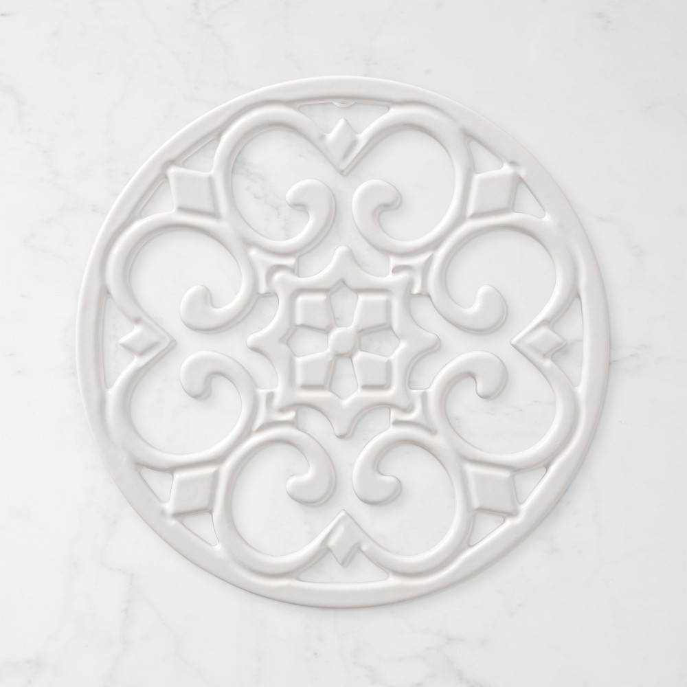 Round Trivet - White
