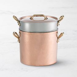 Mauviel Copper Pasta Pentola with Lid & Insert, 7 1/4-Qt.
