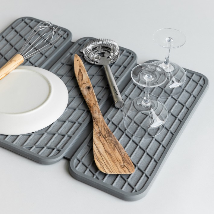 Dorai Home Sink Caddy – droogt direct en voorkomt vochtophoping – roestvrijstalen poten met rubberen bodem – functioneel ontwerp gemaakt voor het moderne huis – zandsteen