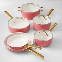 GreenPan™ Reserve Ceramic Nonstick 10-Piece Cookware Set, Coral