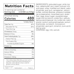 Jane's Sweet Things Gluten-Free Coffee Cake, Serves 12