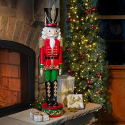 Outdoor Red &amp; Green Nutcracker